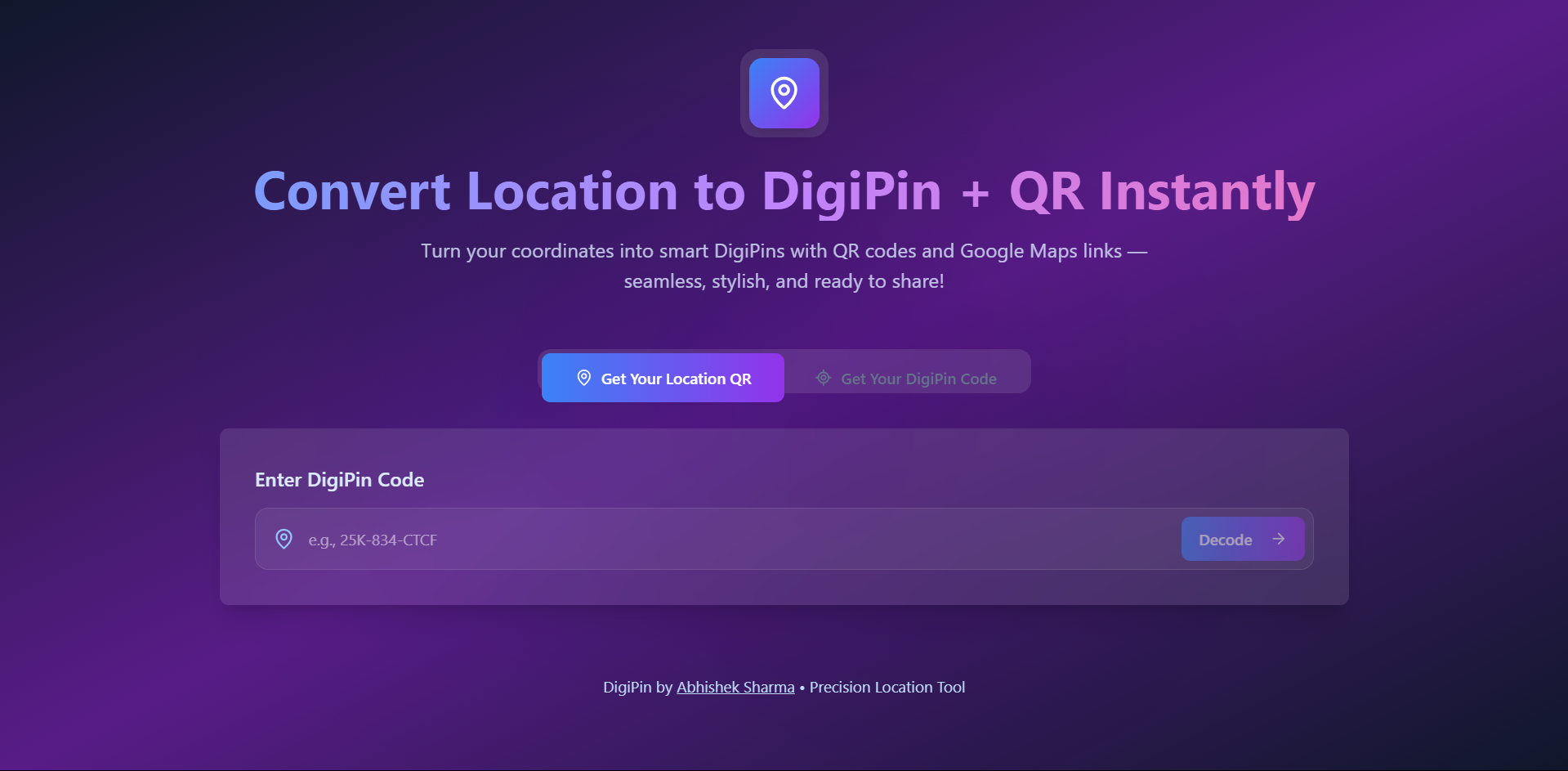 DigiPin Converter | Coordinate to DigiPin with Map & QR